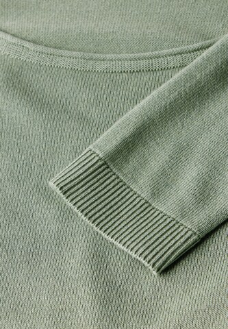 STREET ONE Weicher Strickpullover in Grün