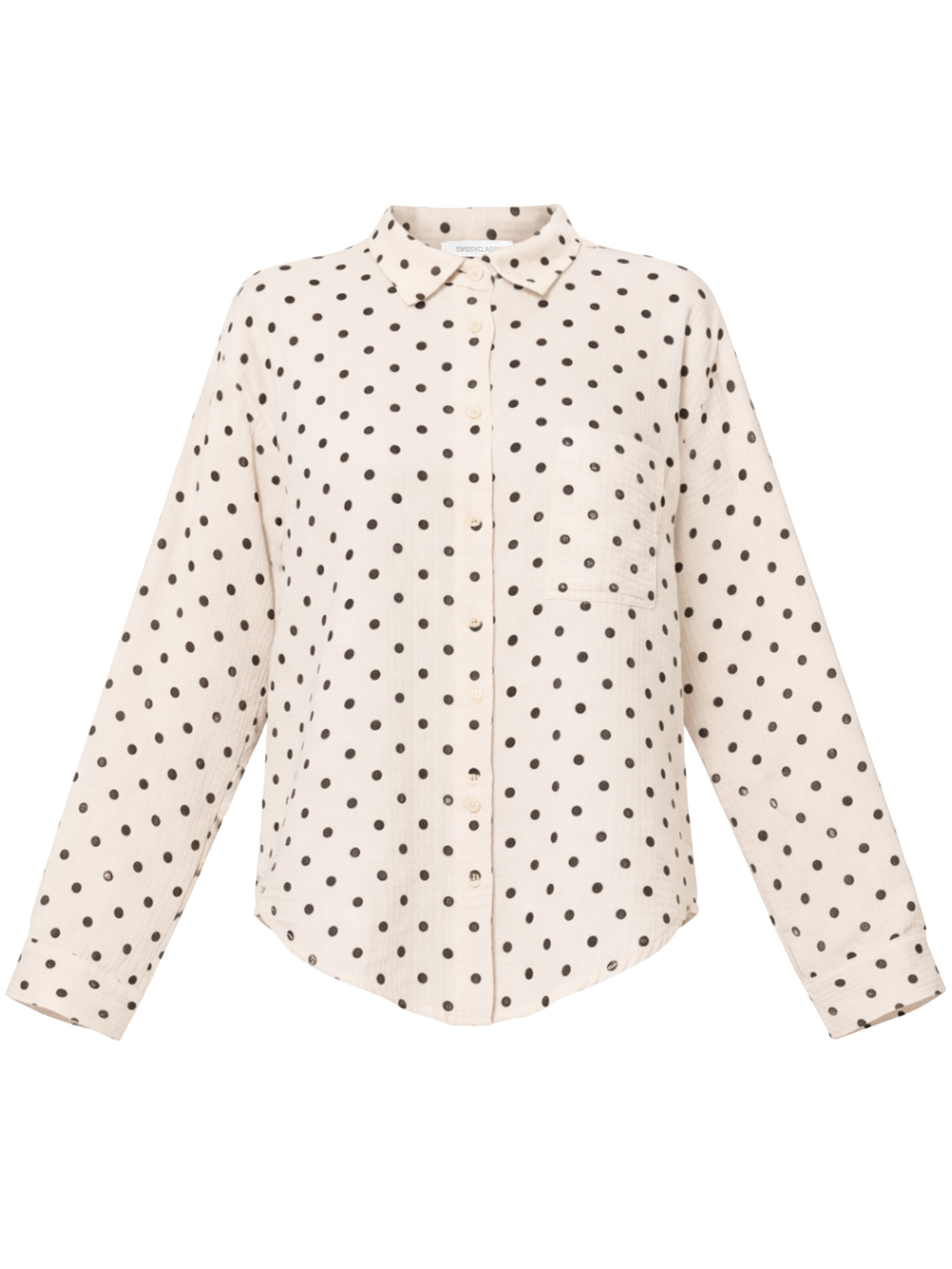 SASSYCLASSY Blouse in Beige: front