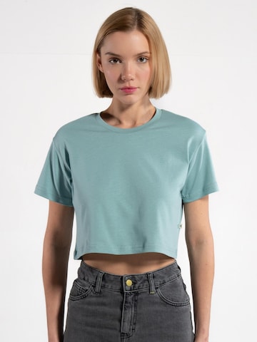 GORG Shirt 'Cropped aus 100% Bio-Baumwolle' in Blue
