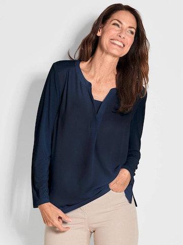 Goldner Blouse in Blauw: voorkant