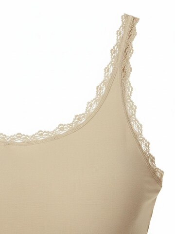 Maillot de corps 'COTTON LACE Tanktop Frauen 3er Pack' Maxte en beige