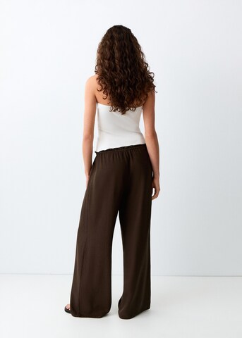 MANGO TEEN Wide leg Pants in Brown