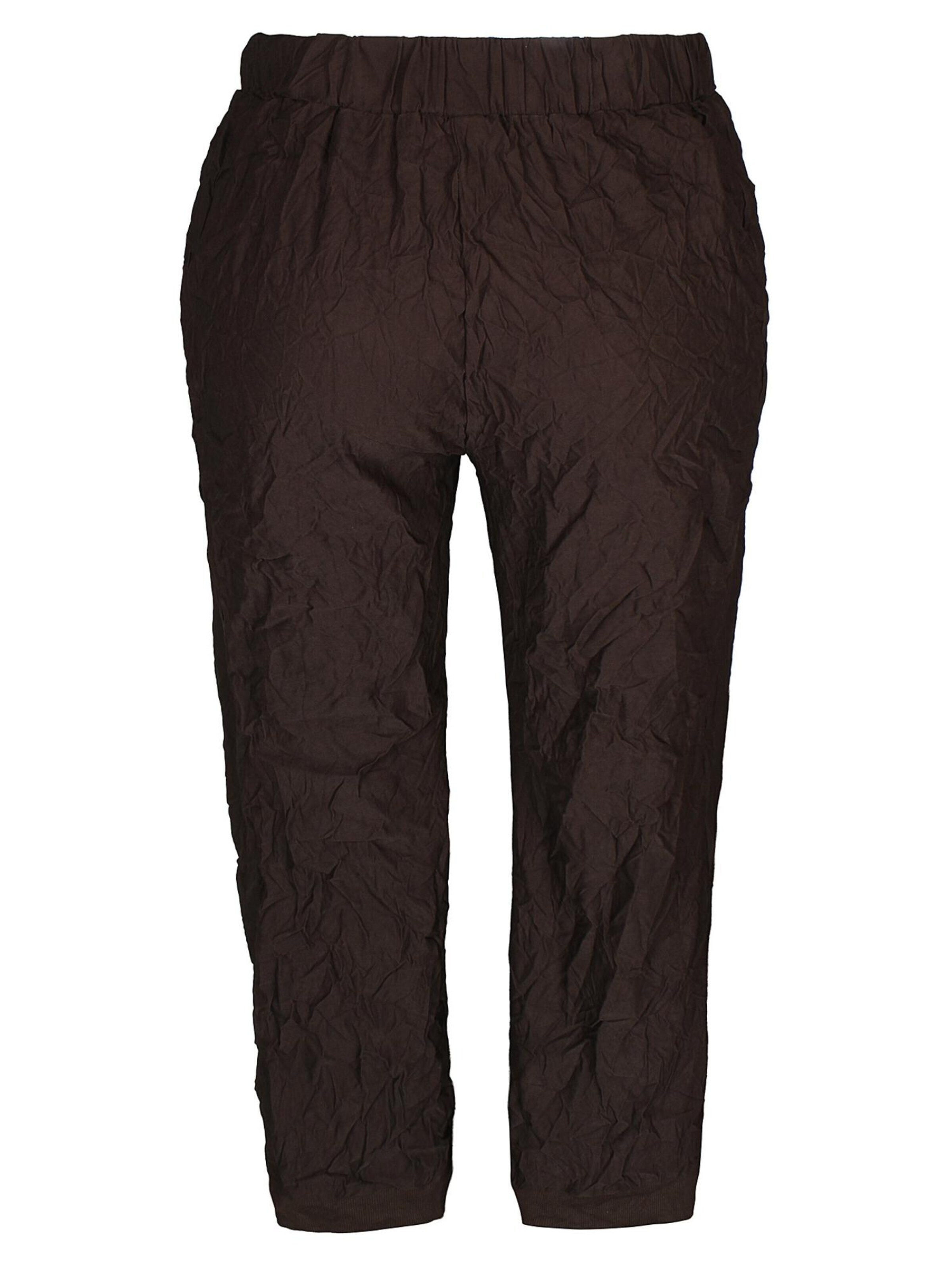 Zhenzi Loosefit Broek 'Lynne 1552' in Bruin
