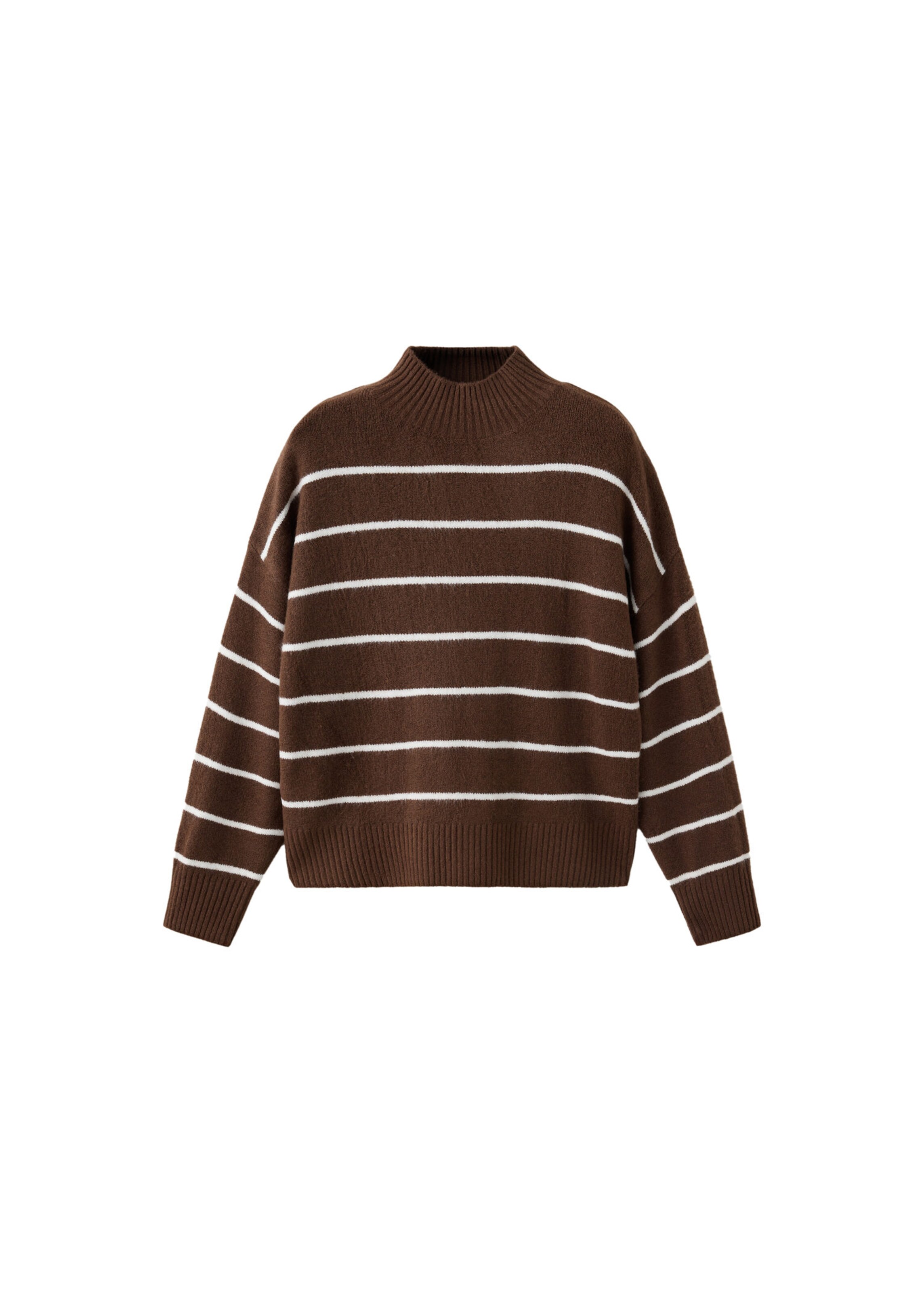 MANGO Sweater 'MINERVA' in Brown: front