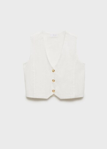 MANGO TEEN Vest 'Linenv' in White