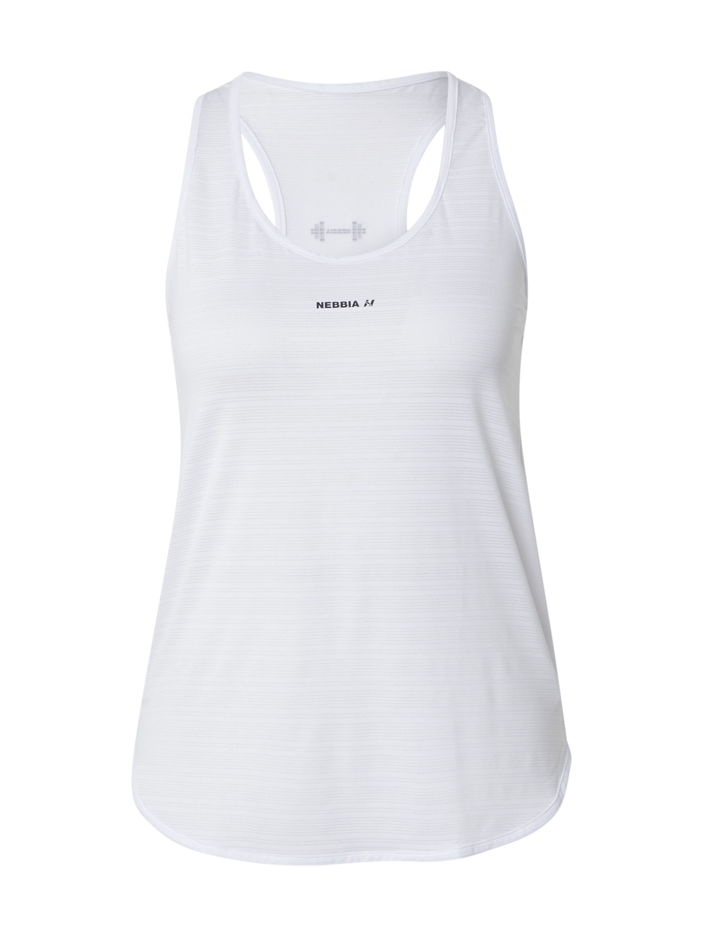 NEBBIA Sportovní top 'Airy' – bílá: přední strana