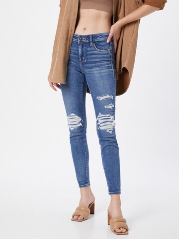 Skinny Jean American Eagle en bleu : devant