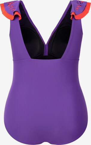 Maillot de bain Ulla Popken en violet