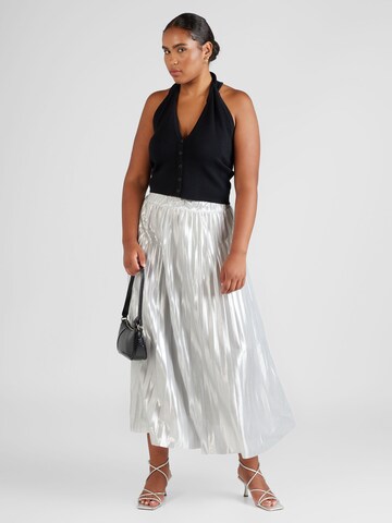 ONLY Carmakoma Skirt 'Hailey' in Silver