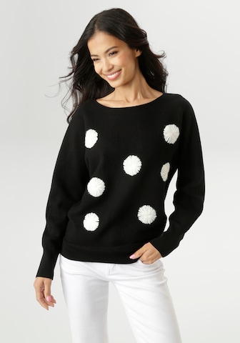 Aniston SELECTED Pullover in Schwarz: Vorderseite