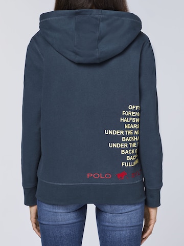 Polo Sylt Zip-Up Hoodie in Blue