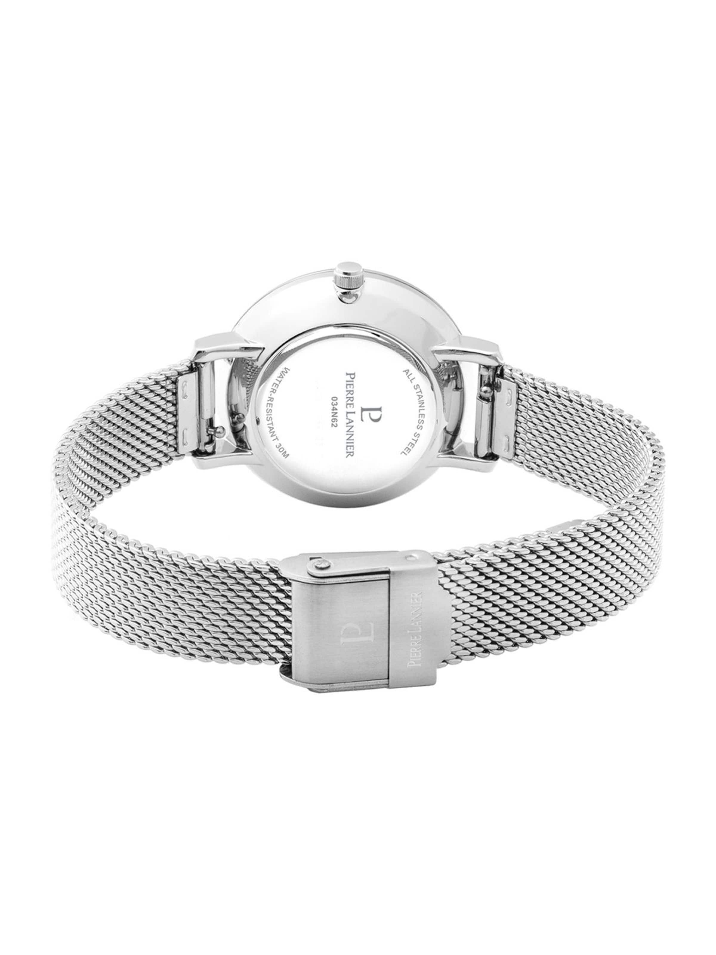 Pierre Lannier Analoguhr‌‌‌‌‌‌‌‌ in Silber
