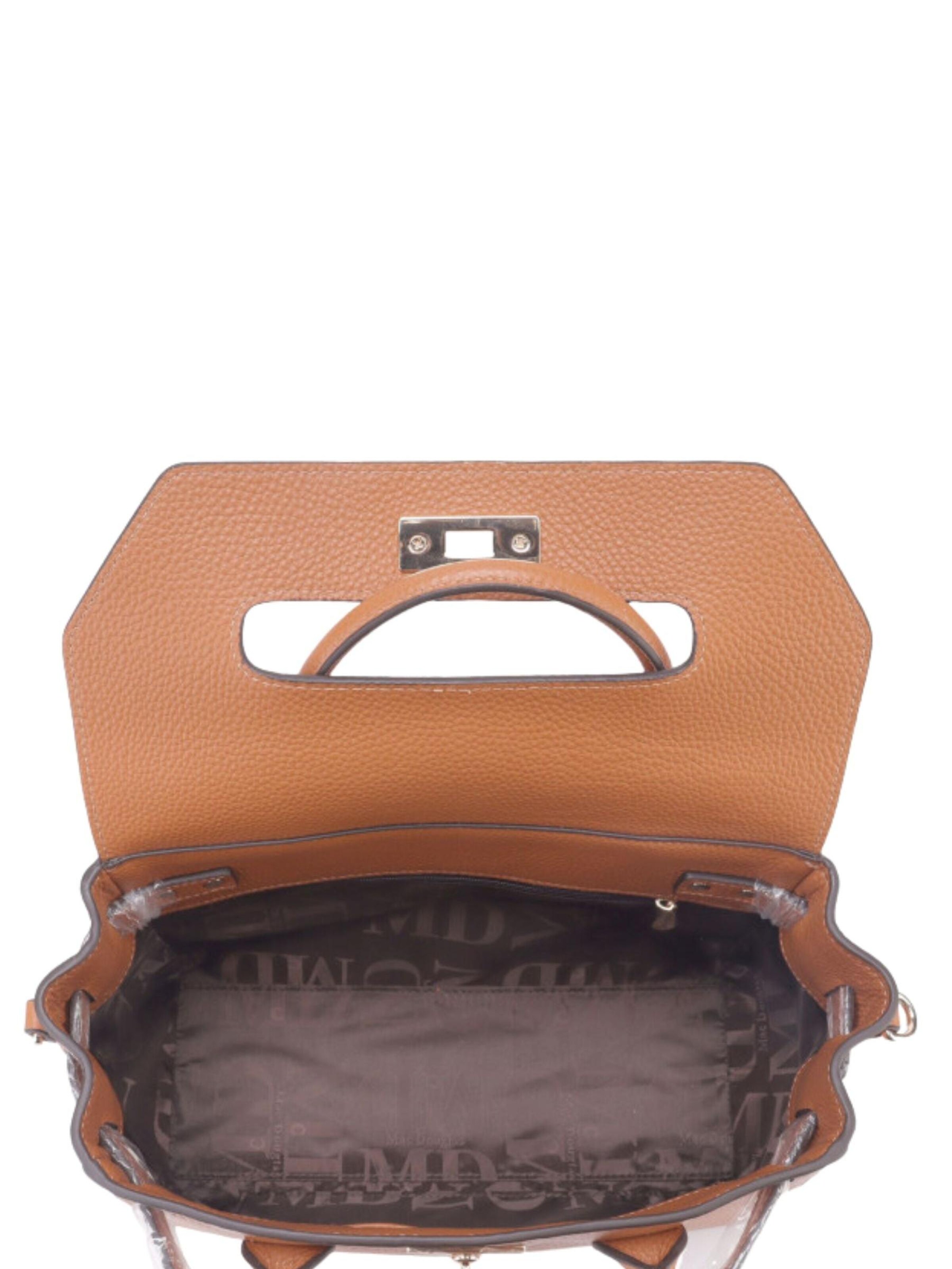 MAC DOUGLAS Handtas 'Mac Douglas Sacs À Main MIX Pylad Alba Cuir Marron' in Bruin