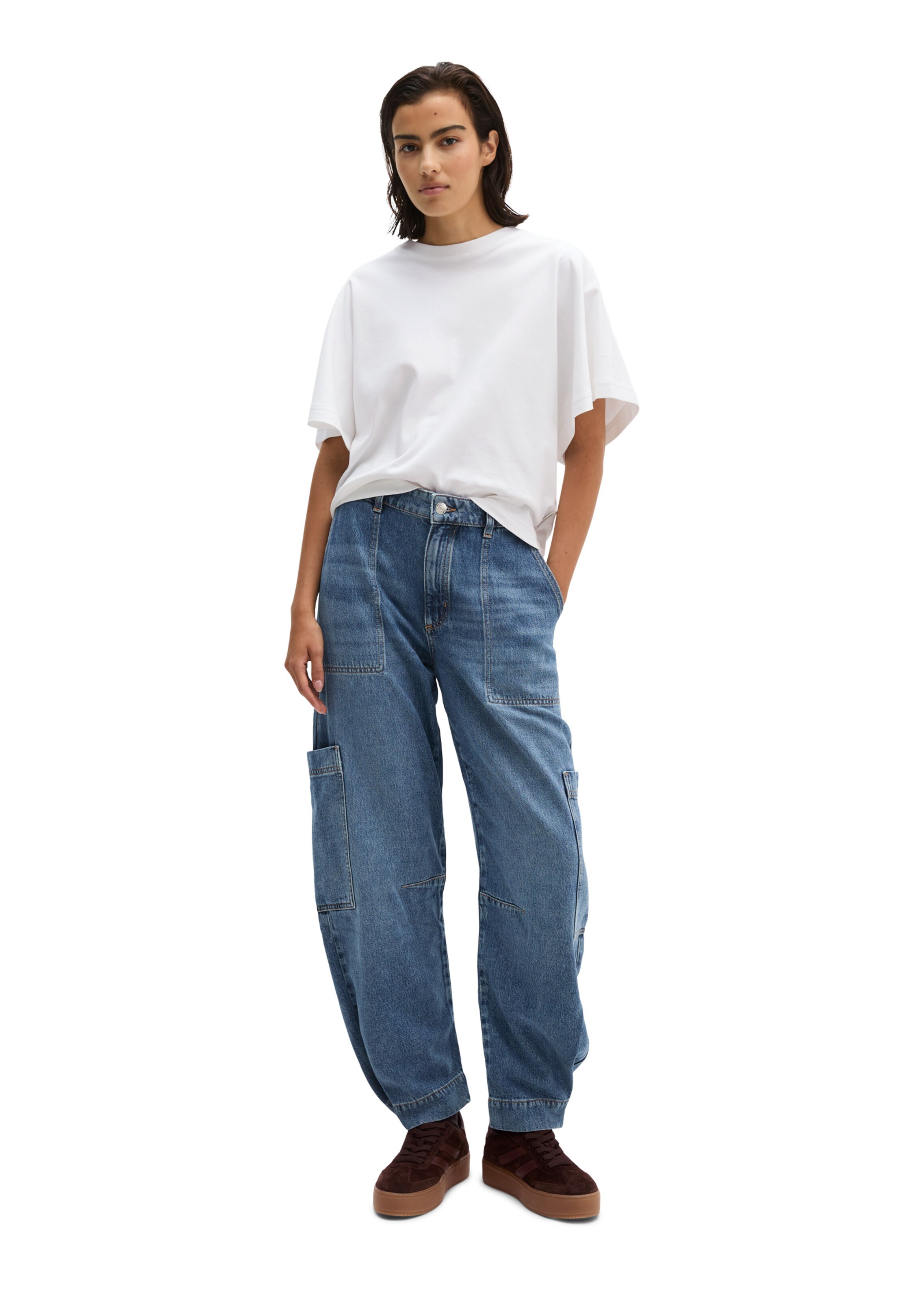 Marc O'Polo Regular Jeans in Blauw: voorkant