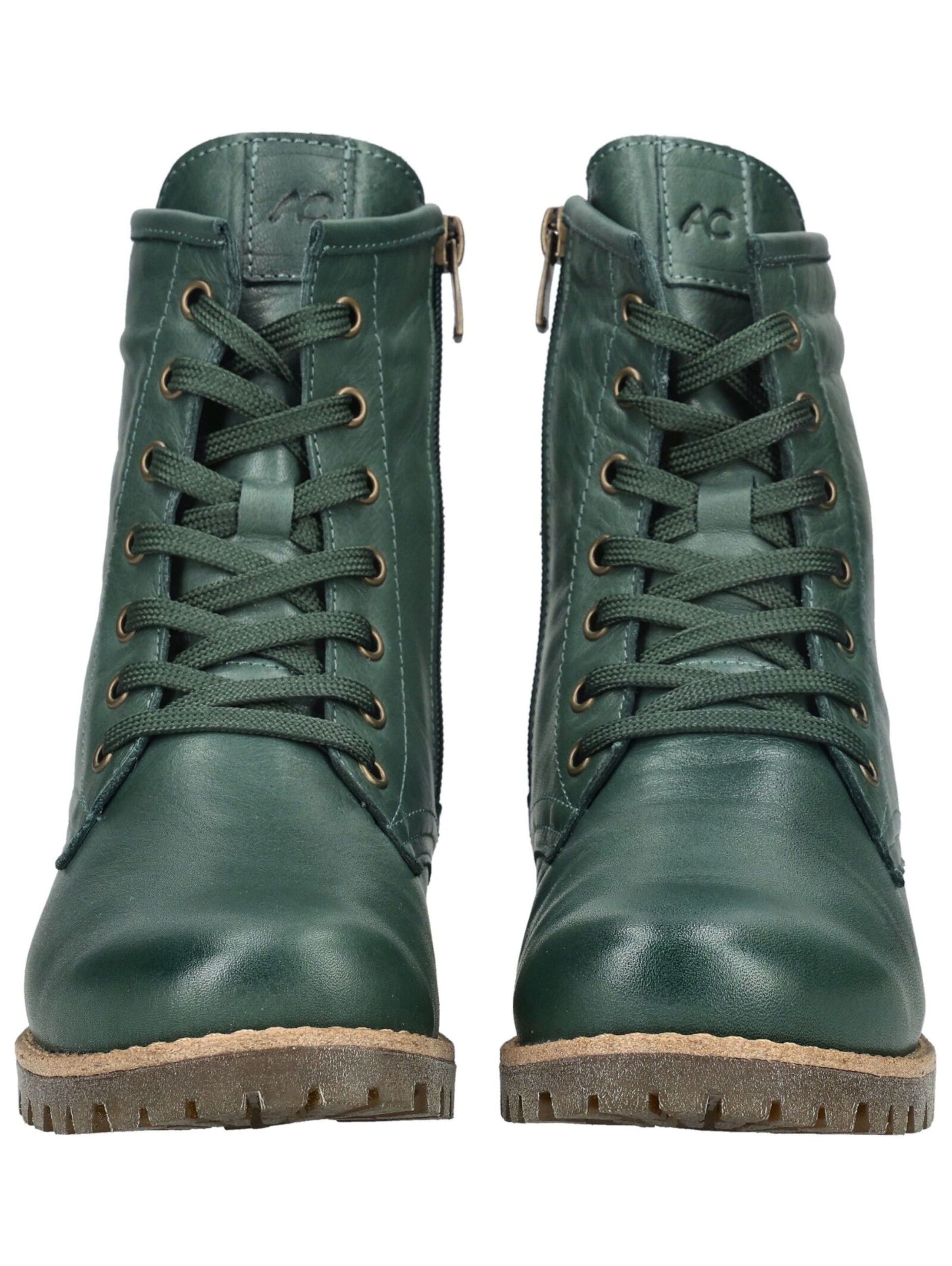 ANDREA CONTI Lace-up bootie in Green
