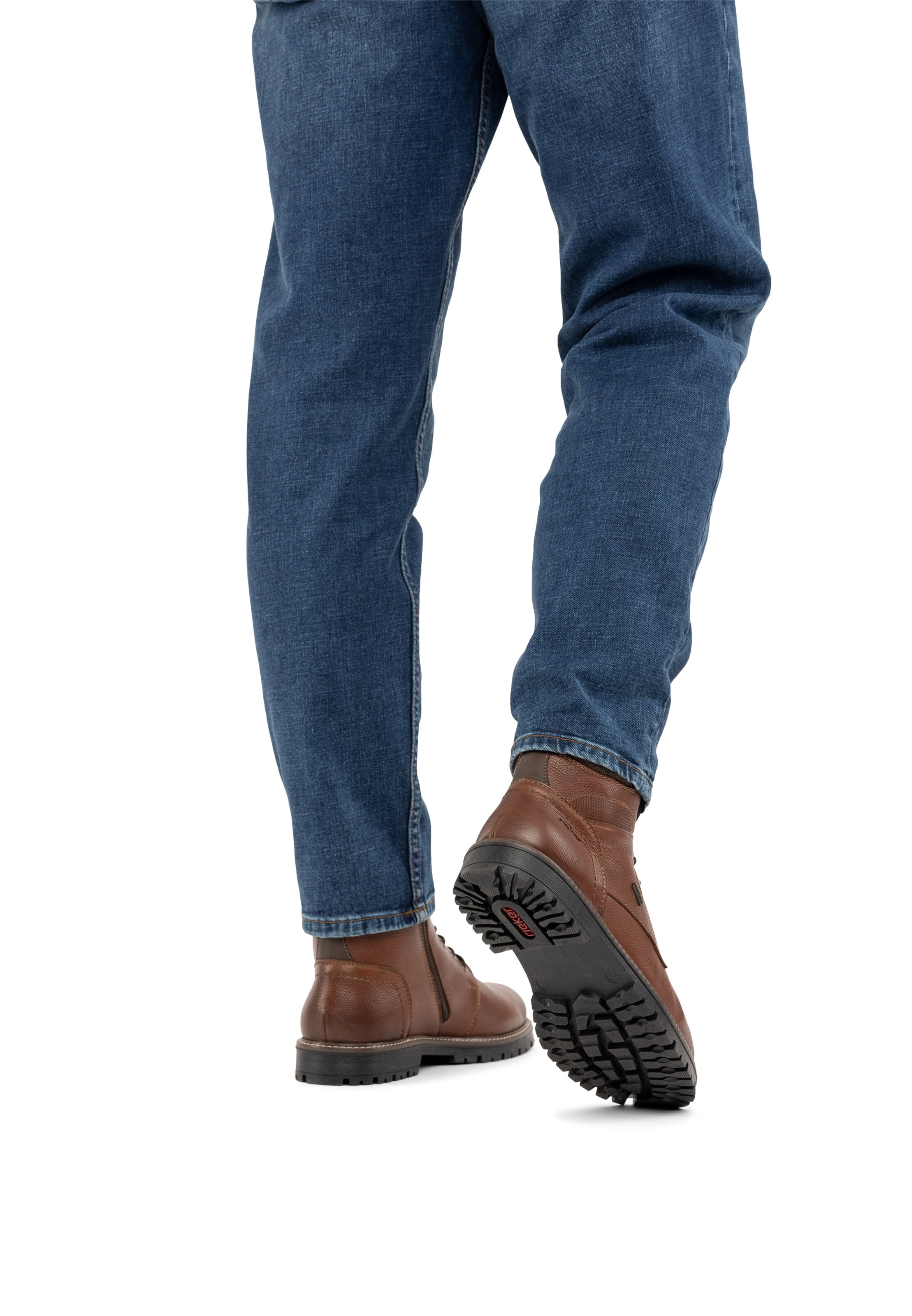 Bottines à lacets Rieker en marron