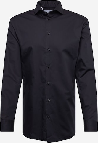 SELECTED HOMME Slim Fit Businesskjorte i svart: forside