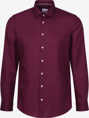 Coupe slim Chemise business SEIDENSTICKER en rouge : devant