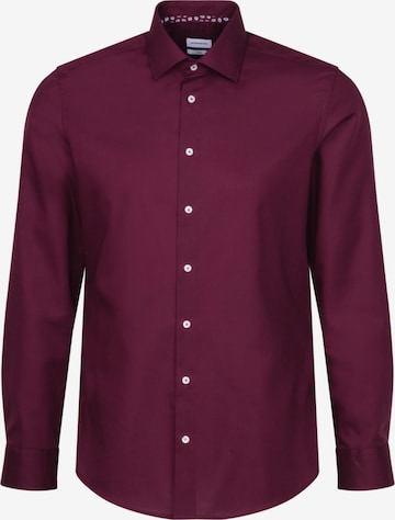 SEIDENSTICKER Slim fit Business Shirt in Red: front