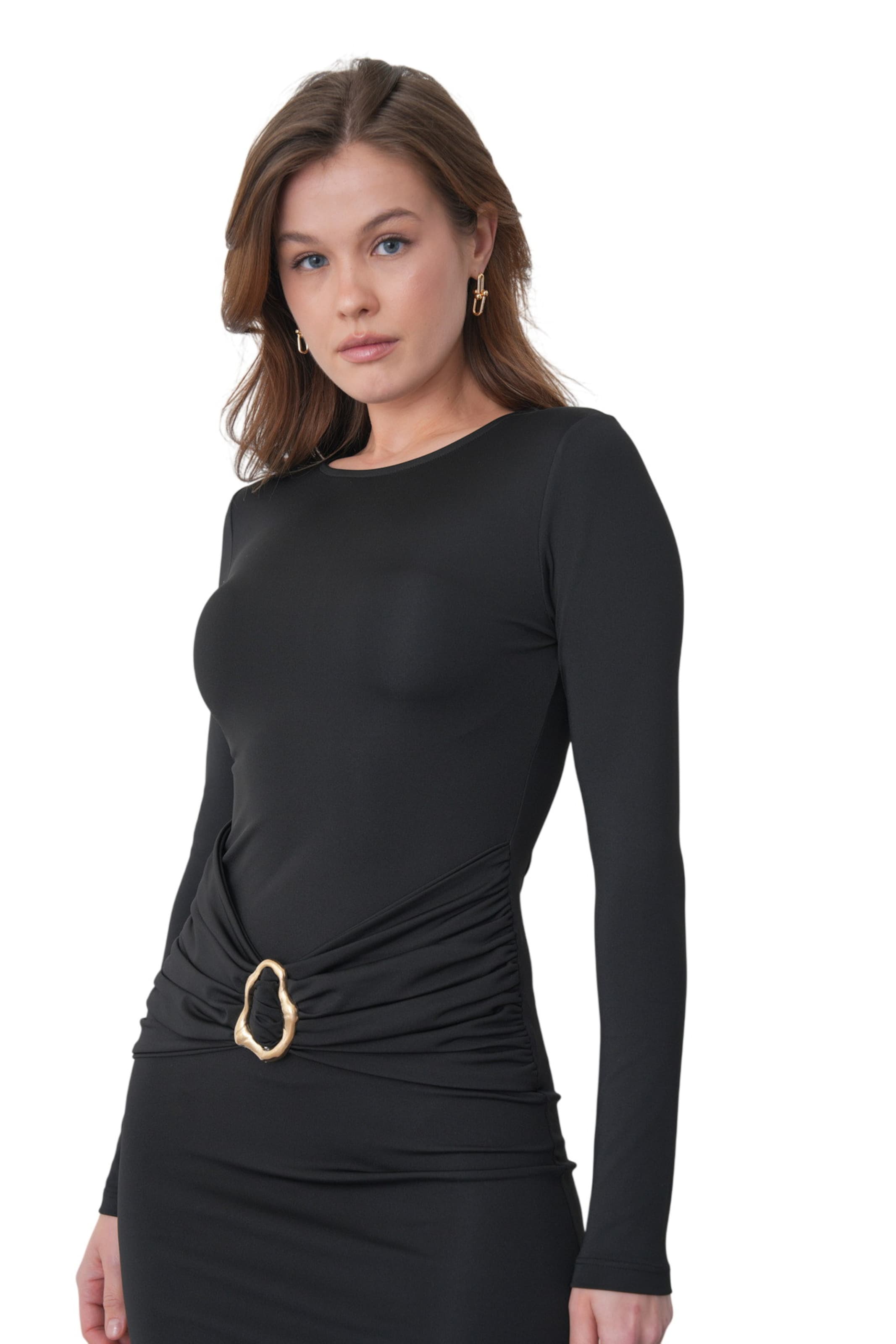 WOMAN VISION Jurk 'Daisy' in Zwart