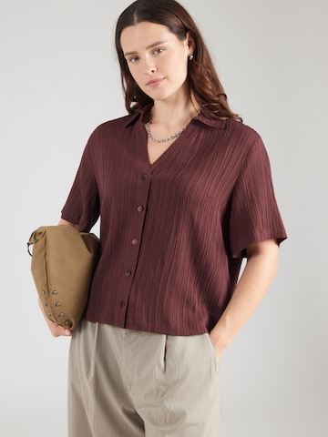 ONLY Carmakoma Bluse 'CARMUNICH' in Braun: Vorderseite