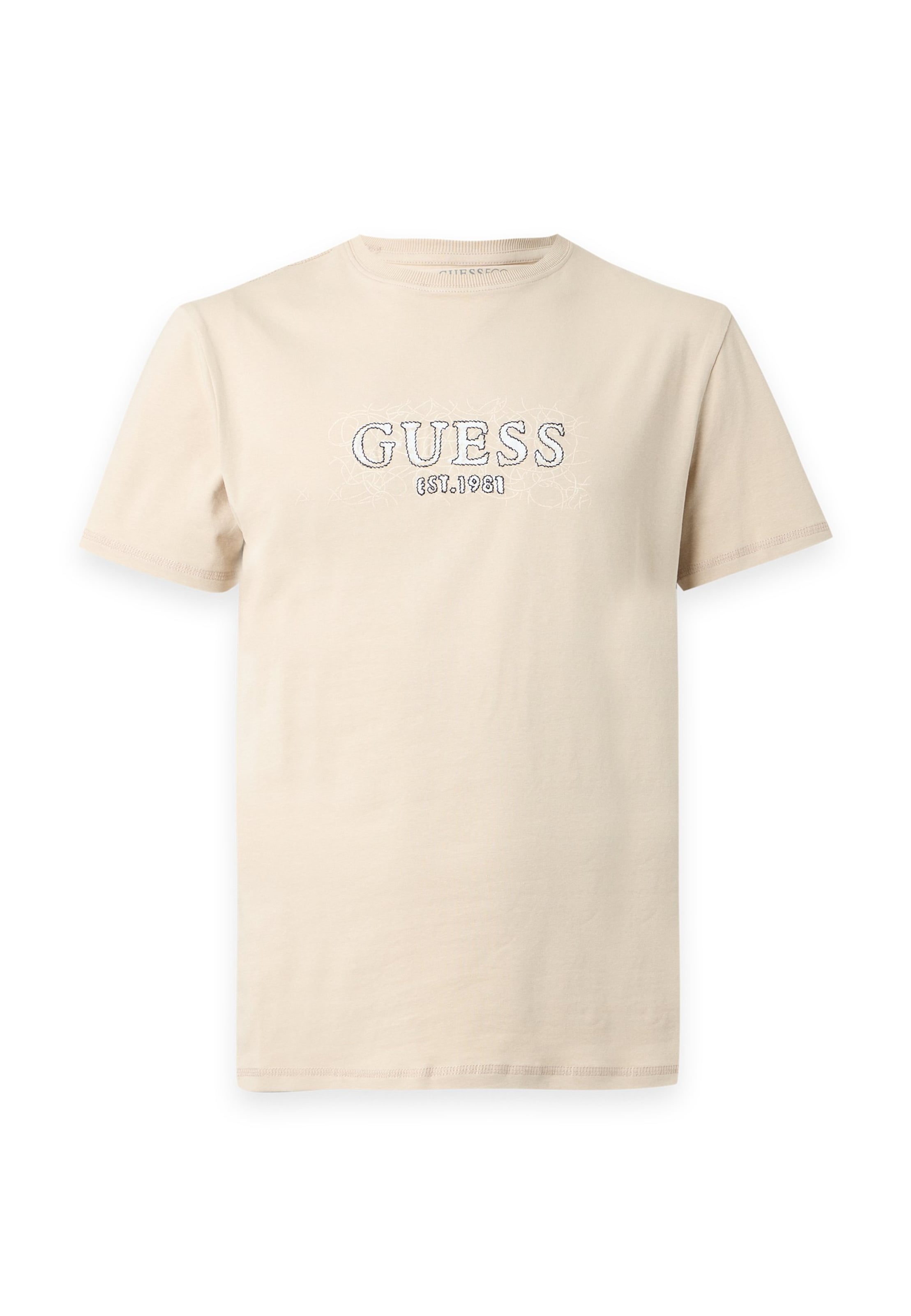 GUESS T-Shirt in Beige: Vorderseite