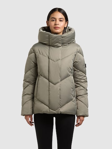 khujo Zimná bunda 'Isett2' - Sivá: predná strana