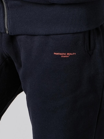 FANTASTIC REALITY STUDIOS Regular Trousers 'LOGO SWEATPANTS - Bio-Baumwolle' in Blue