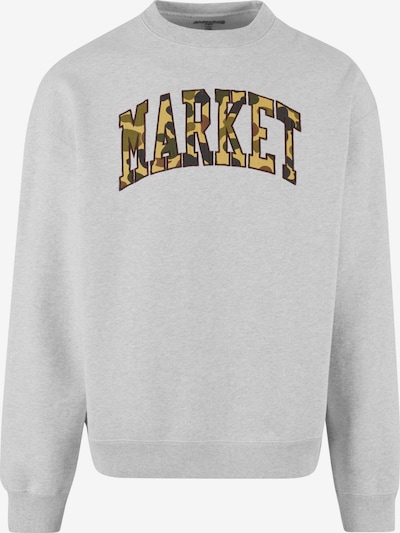 MARKET Sweatshirt 'Duck' in mottled grey / Khaki / Olive / Black, Item view