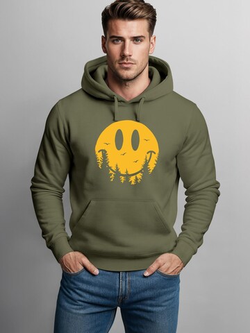 Neverless Sweatshirt 'Smile Forest' in Green