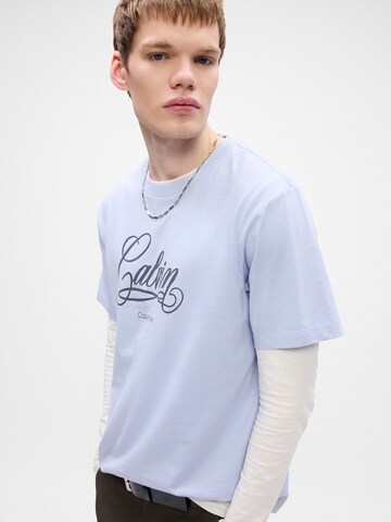 mėlyna Calvin Klein Jeans Marškinėliai