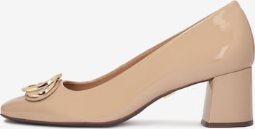 Kazar - Zapatos con plataforma en beige: frente