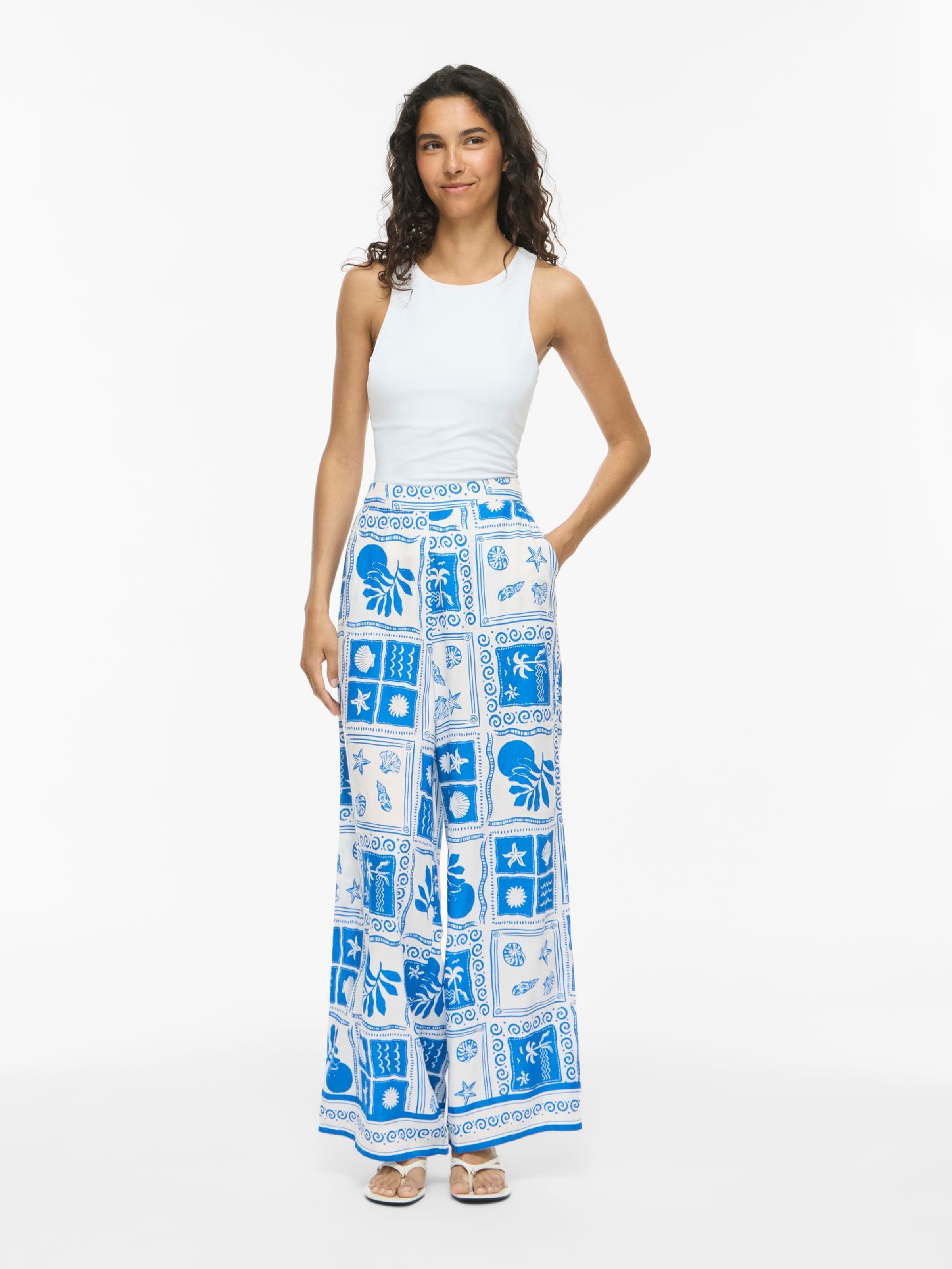 VILA Regular Hose in Blau: Vorderseite