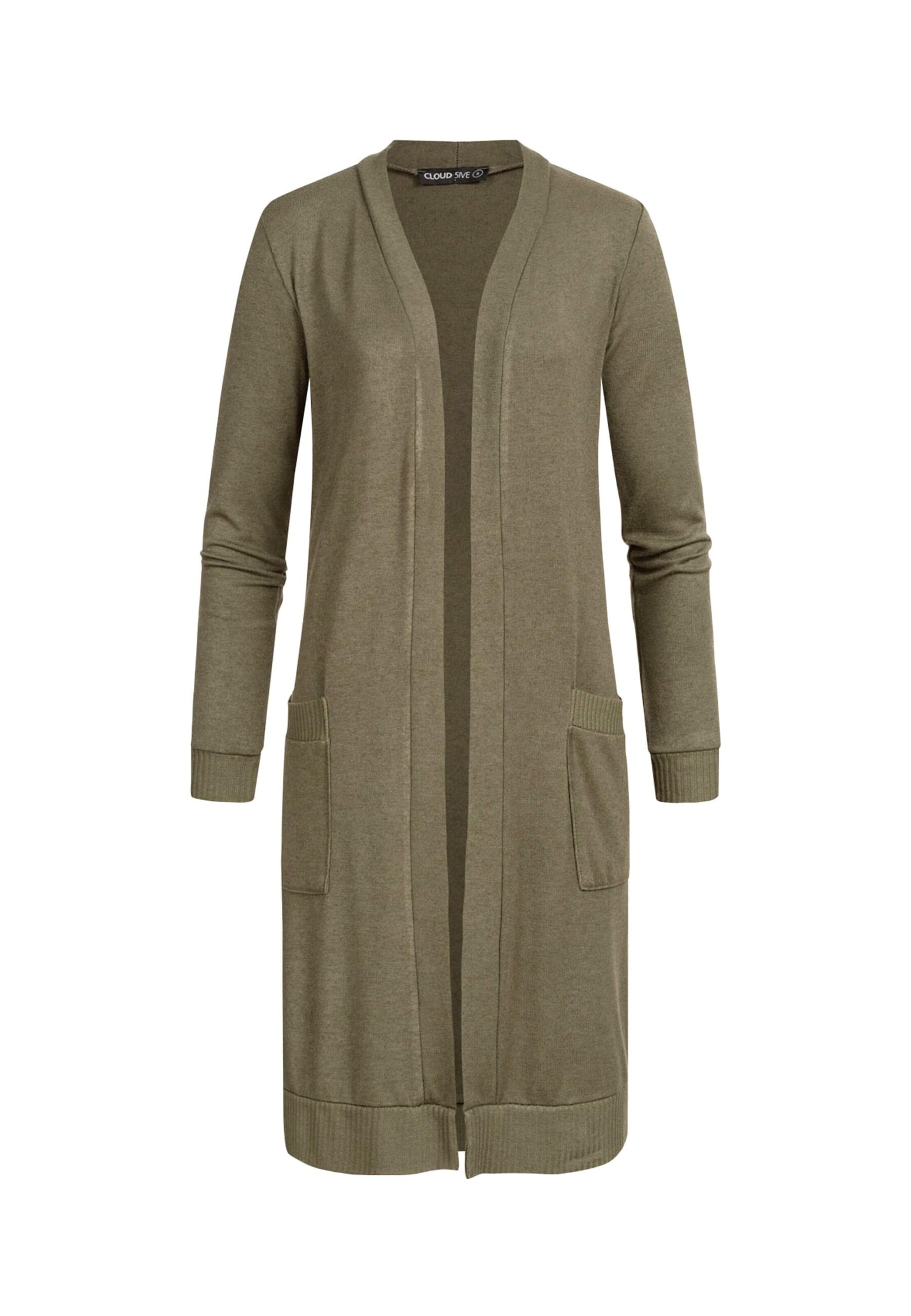 Cloud5ive Gebreid vest in Groen: voorkant