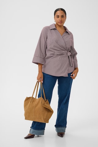 KAFFE CURVE Bluse 'KCNinah' in Rot