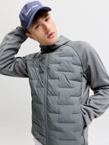 JACK & JONES Prehodna jakna 'JJEPERFECT' | siva barva