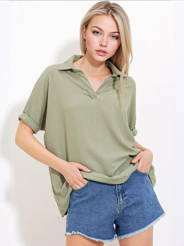 Bigdart Bluse in Grün: Vorderseite