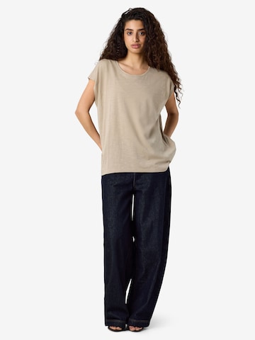 T-shirt 'NMMathilde' Noisy may en beige