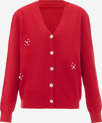 nascita Knit Cardigan in Red: front
