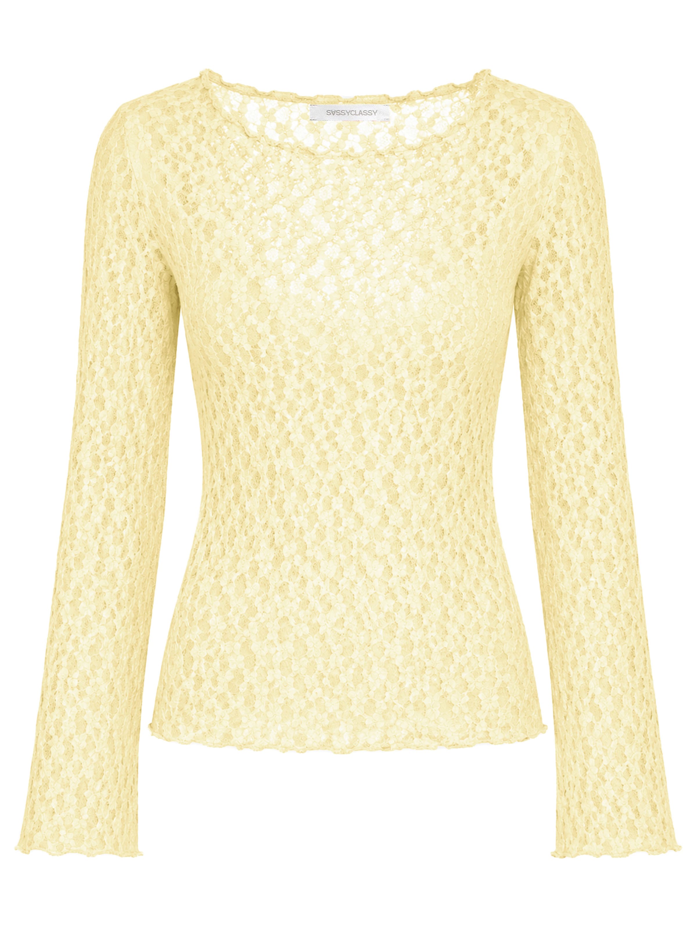SASSYCLASSY Shirt‌‌‌‌‌‌‌‌‌‌ in Gelb: Vorderseite