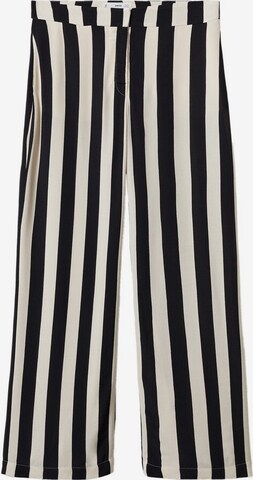 MANGO Wide leg Broek 'Ald' in Zwart: voorkant