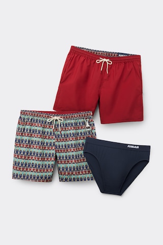 IUMAN Intimissimi Board Shorts in Red