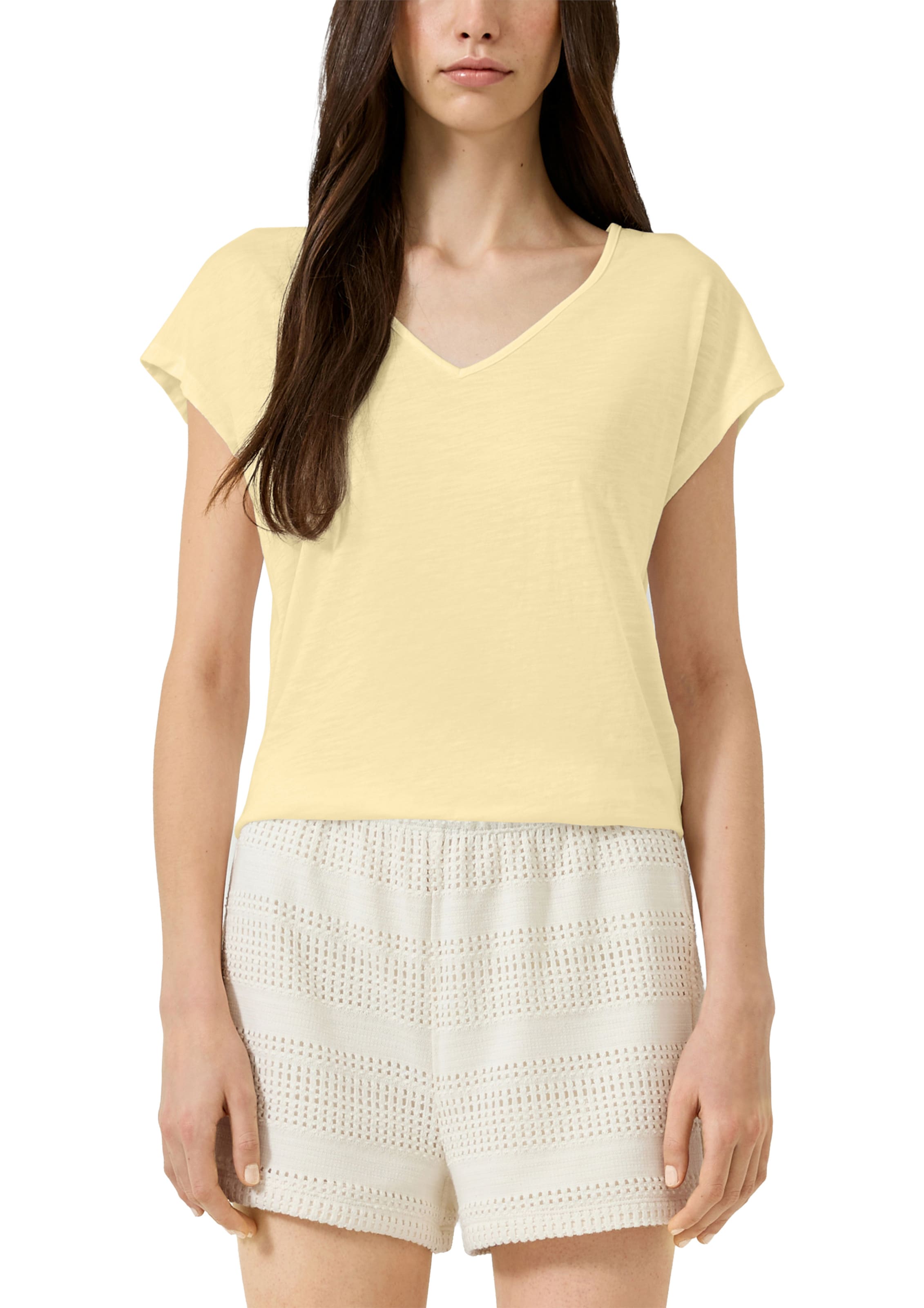 QS T-Shirt in Gelb