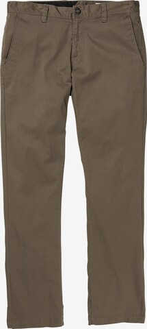 Volcom Regular Chino Pants 'Frickin' in Brown: front