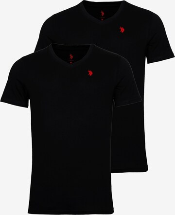 U.S. POLO ASSN. Shirt in Zwart: voorkant