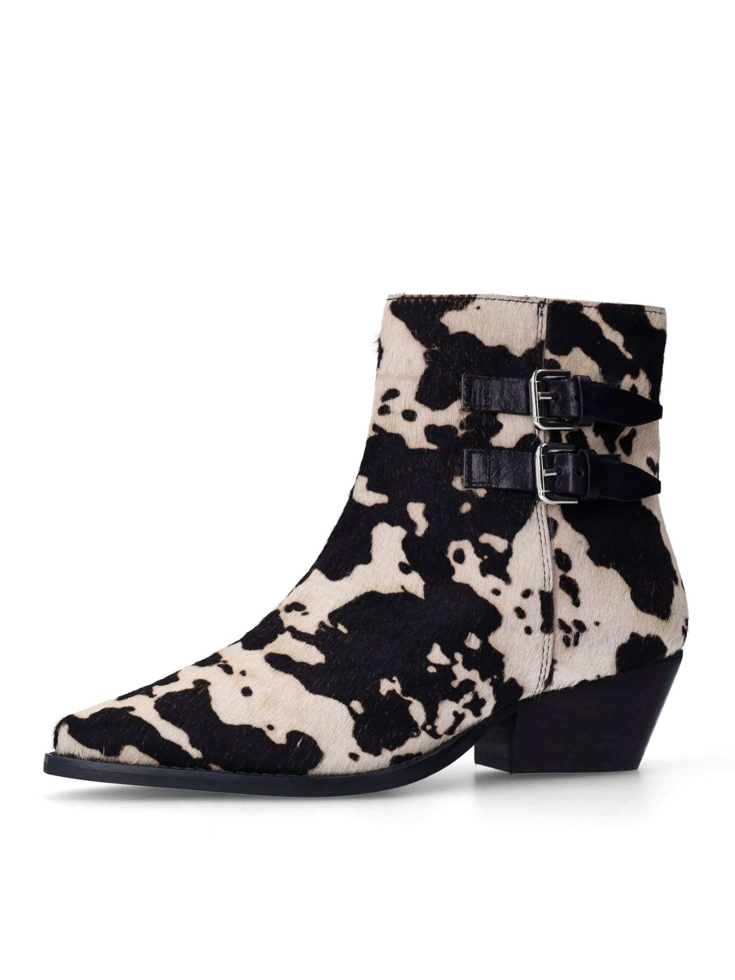 Bottes de cowboy SACHA en noir : devant