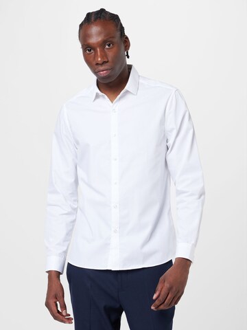 TOPMAN Slim Fit Hemd in Weiß: Vorderseite