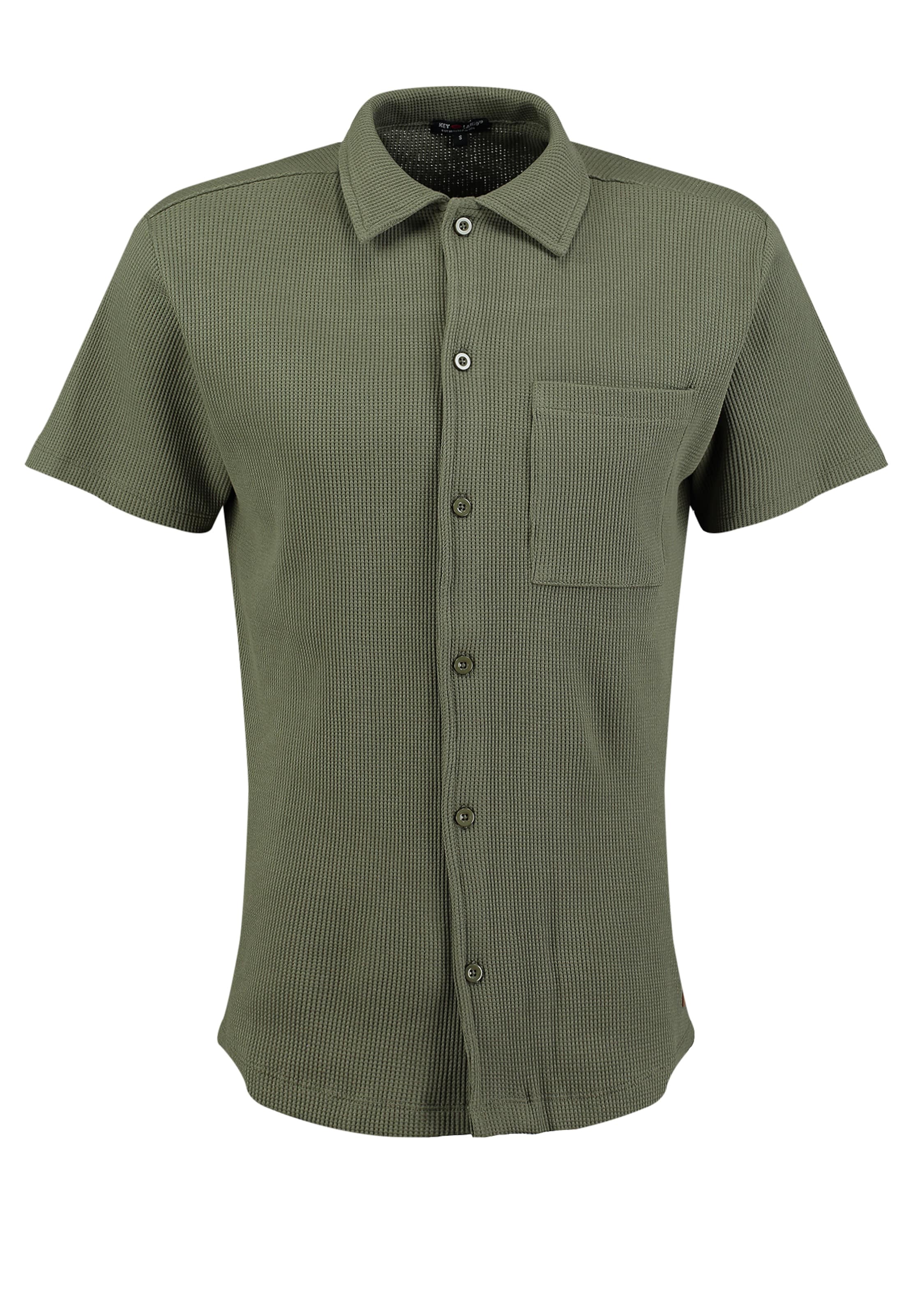 Key Largo Regular fit Πουκάμισο 'SIEGFRIED' σε πράσινο: μπροστά