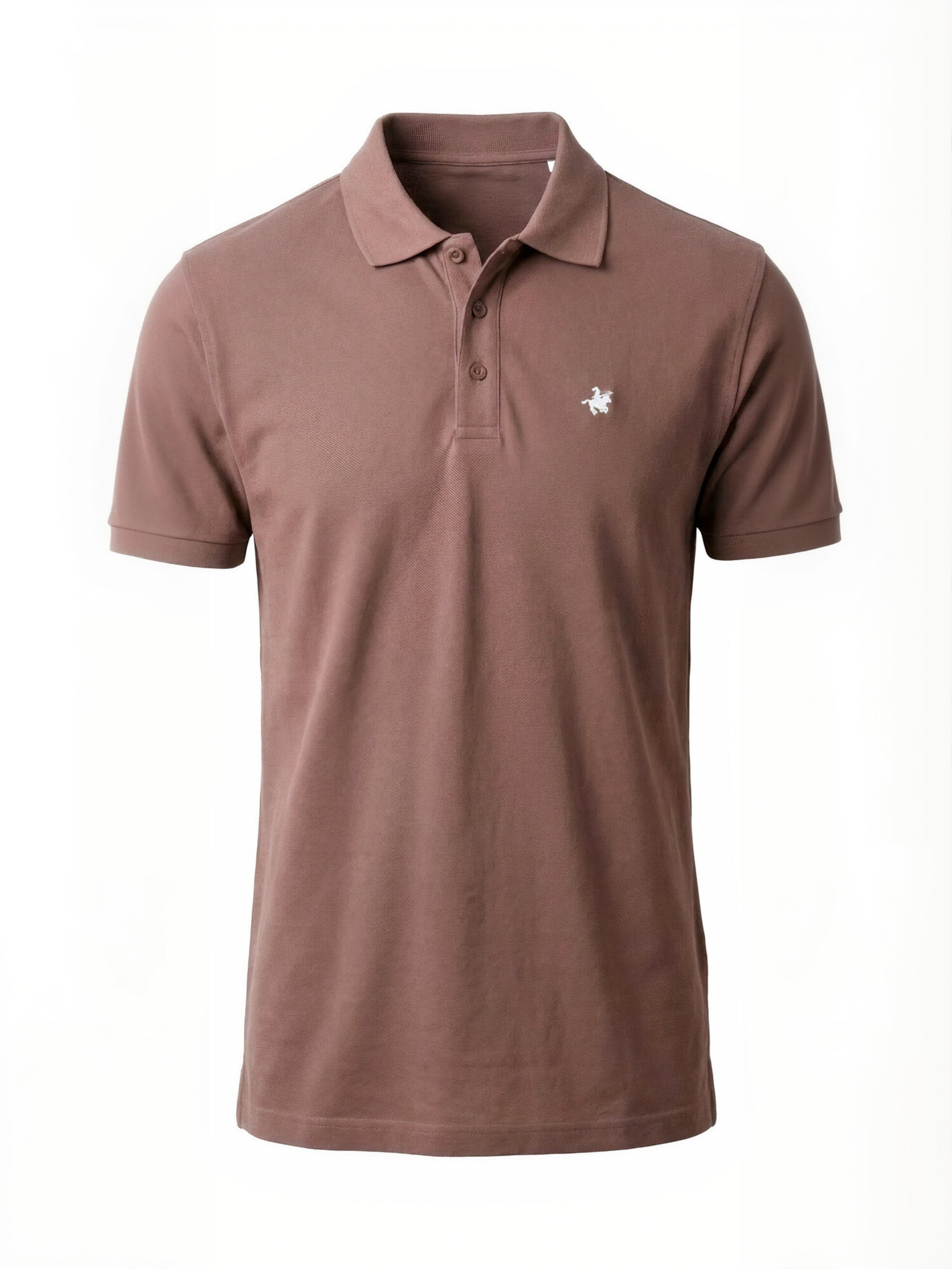Camicia ' Classic ' di TEESHOPPEN in marrone: frontale
