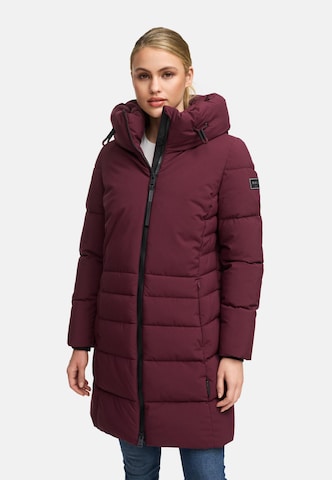 Manteau d’hiver 'Mondnebel XIV' NAVAHOO en rouge : devant